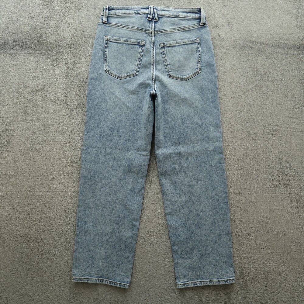 LC Lauren Conrad Jeans Women's Size 10 Blue Super High-Rise Straight 29" Inseam - Picture 12 of 16